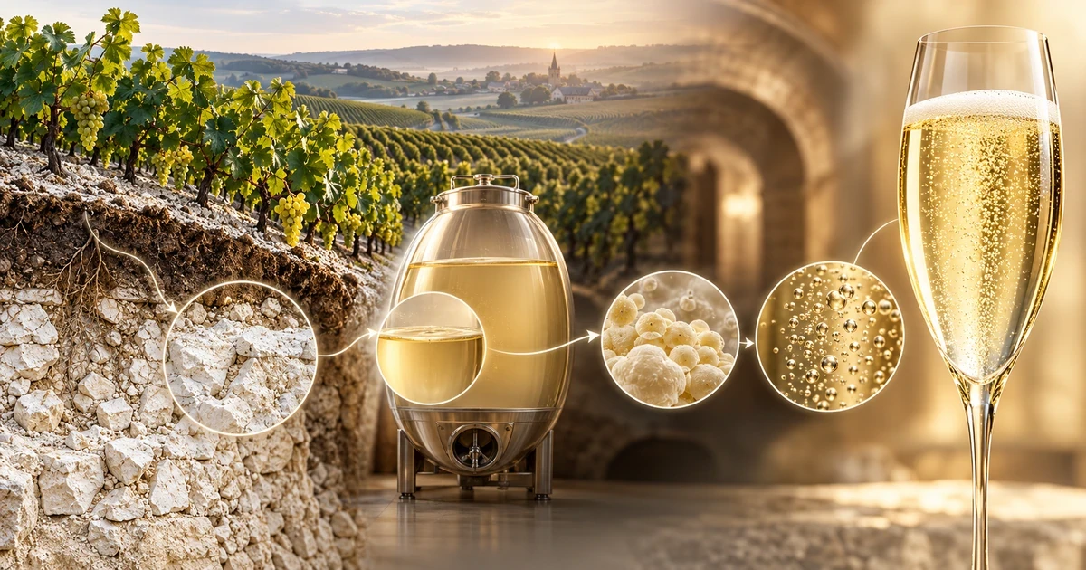 Minh họa cơ chế vùng champagne
