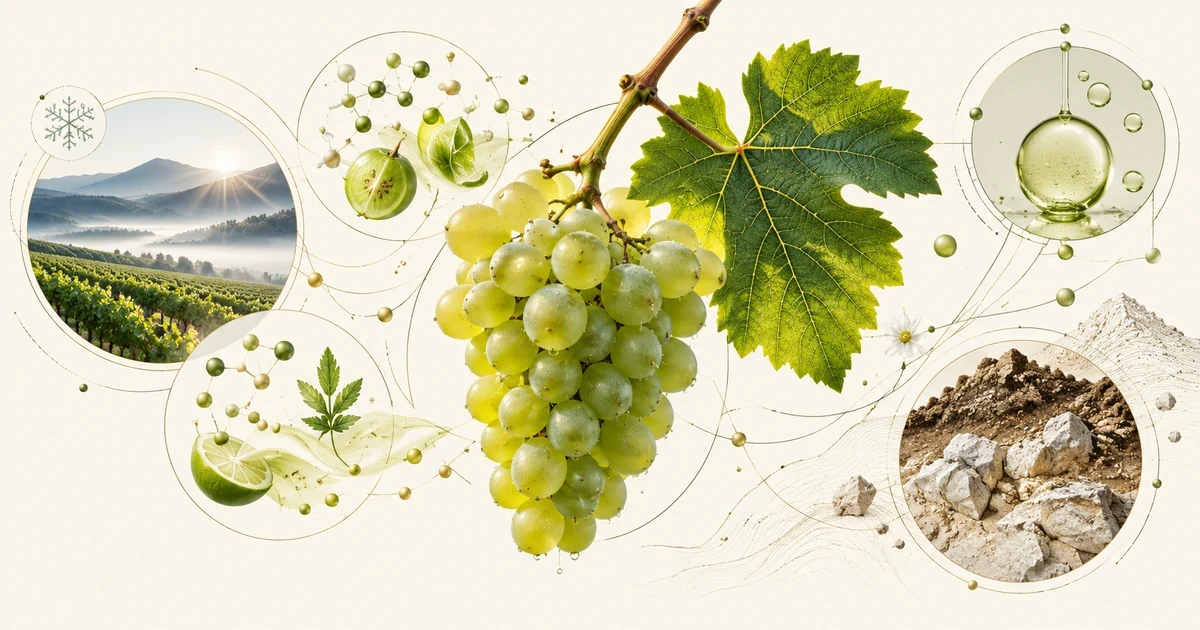 Minh họa cơ chế giống nho sauvignon blanc